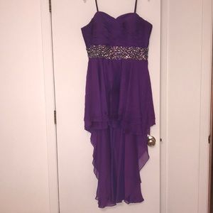 Purple special occasion dress
